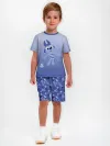 Детская пижама с шортами / P032_WolfyFlat