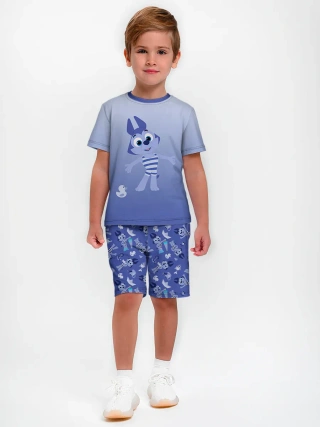 Детская пижама с шортами / Цветняшки WolfyFlat