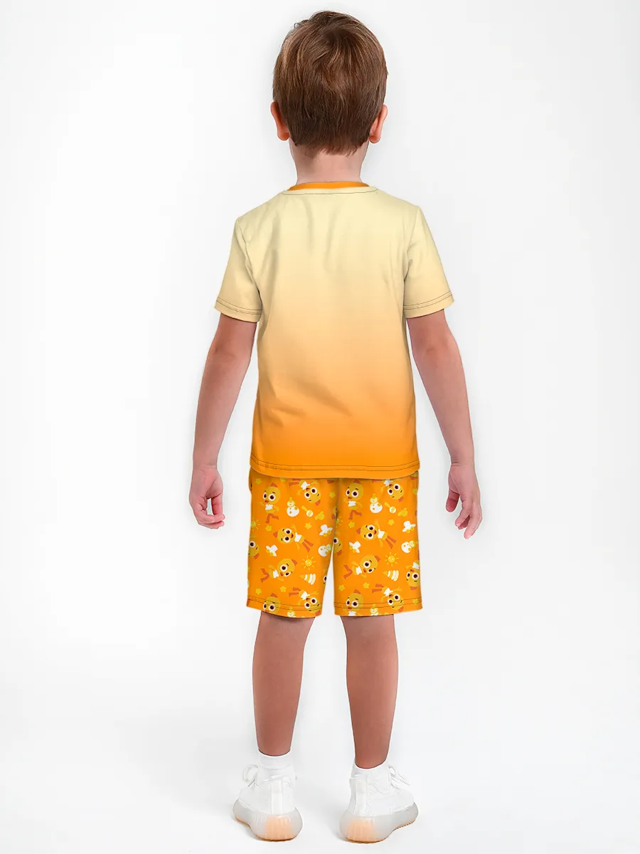 Детская пижама с шортами / P032_CheepFlat