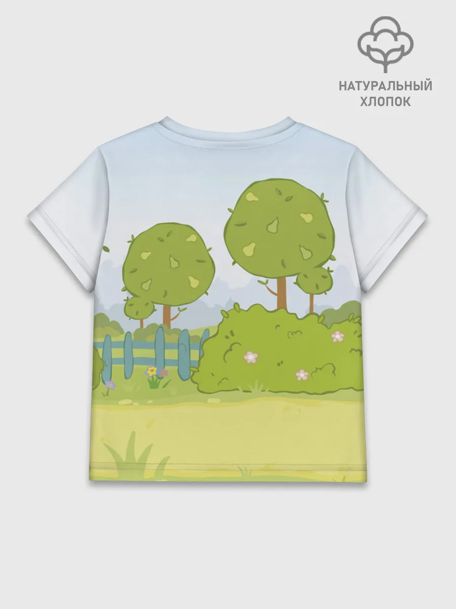 Детская футболка хлопок / Оранжевая корова BoGreen