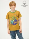 Детская футболка хлопок / Оранжевая корова BoStripes