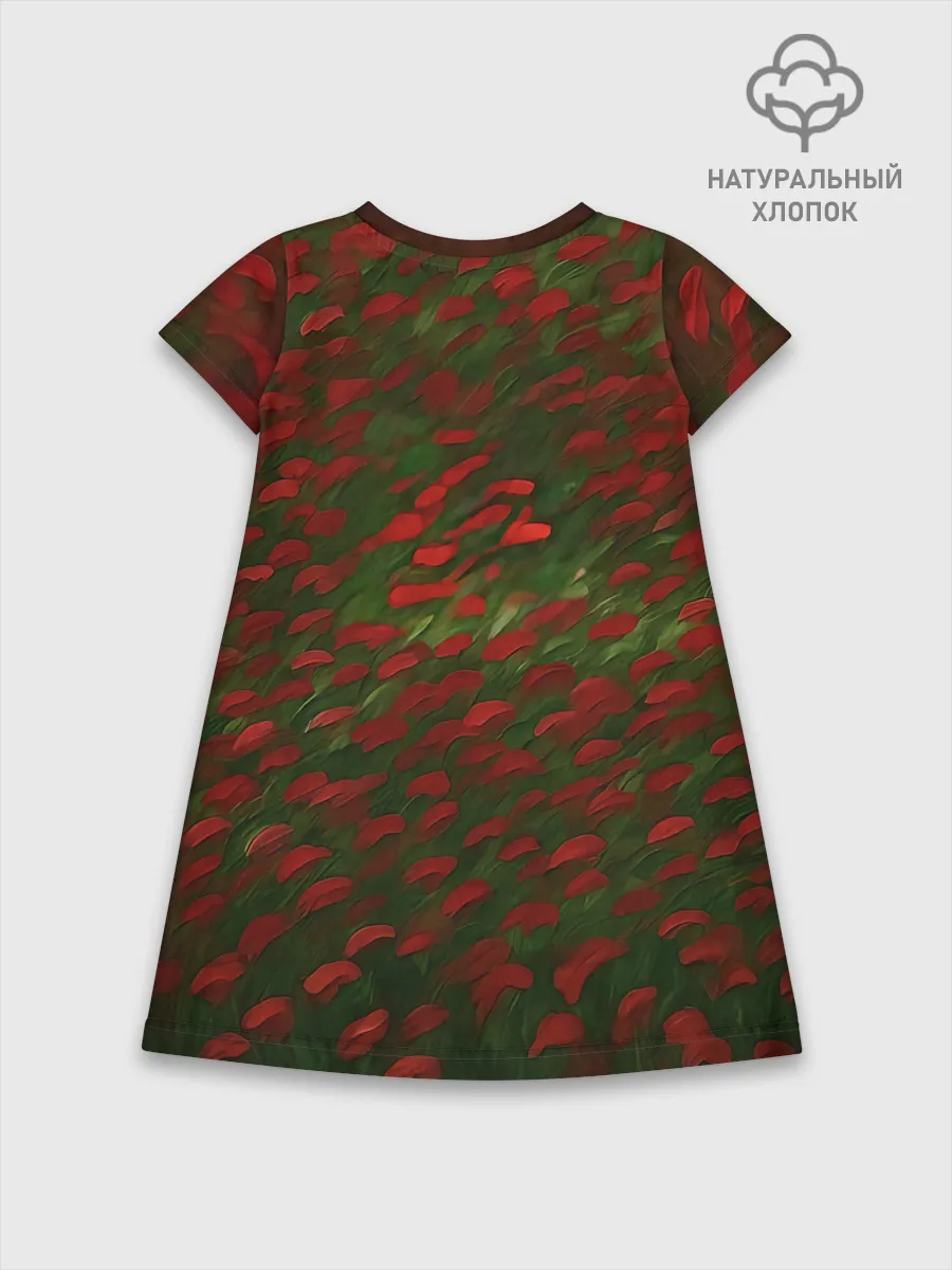 Детское платье хлопок / CatRedGreen