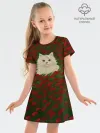 Детское платье хлопок / CatRedGreen