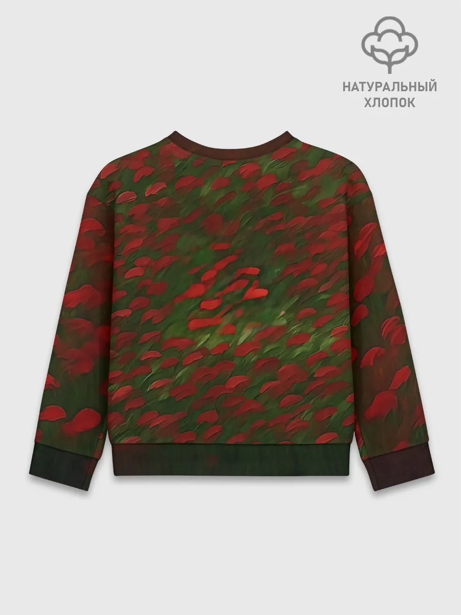 Детский свитшот хлопок / CatRedGreen