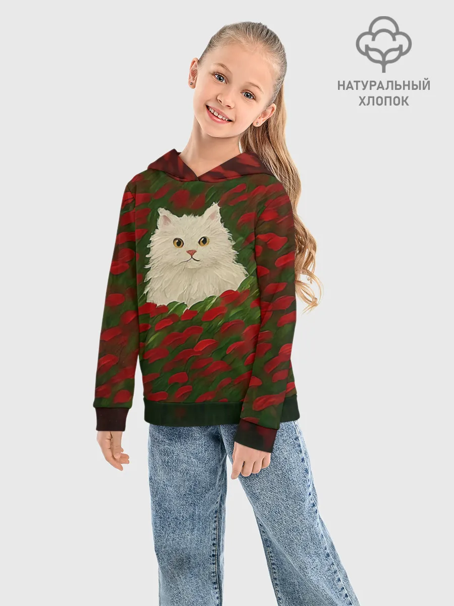 Детское худи хлопок / CatRedGreen