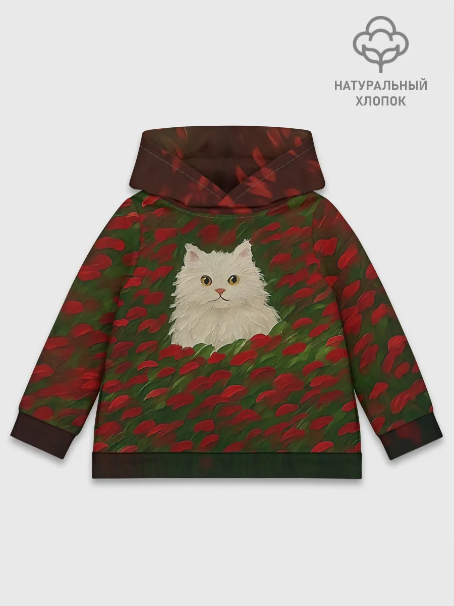 Детское худи хлопок / CatRedGreen