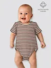 Боди для малышей / Полоска Retro_brown