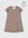 Детское платье хлопок / Полоска Retro_brown