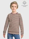 Детский свитшот хлопок / Полоска Retro_brown