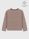 Детский свитшот хлопок / Полоска Retro_brown