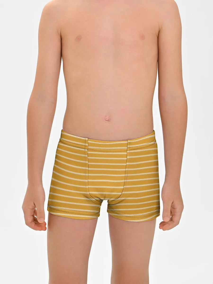Мальчиковые трусы / Полоска Ретро жёлтая
