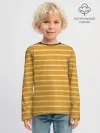 Детский лонгслив хлопок / Полоска Ретро жёлтая