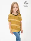Детская футболка хлопок / Полоска Ретро жёлтая