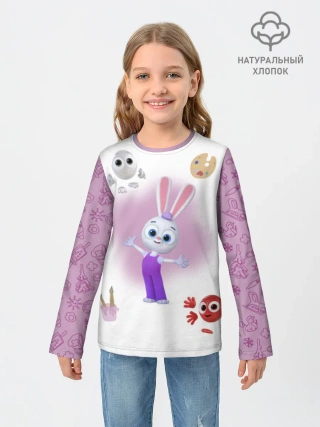 Детский лонгслив хлопок / Цветняшки Hoppy