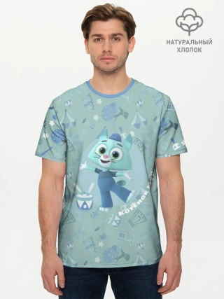 Мужская базовая футболка хлопок / Цветняшки Tiffany