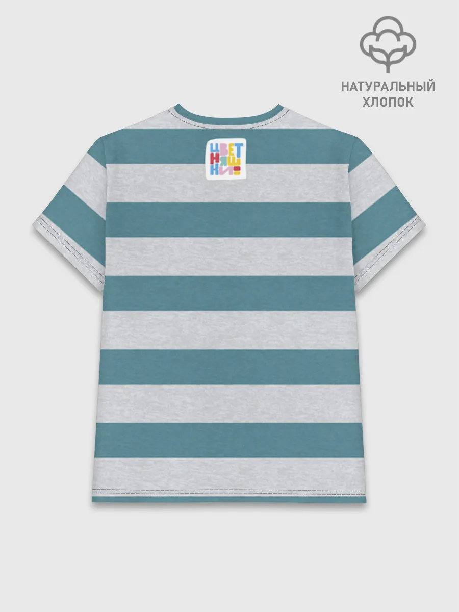 Женская базовая футболка хлопок / Цветняшки TiffanyStrips