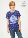 Детская футболка хлопок / Цветняшки WolfyBlue
