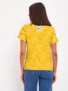 Женская базовая футболка хлопок / Цветняшки Yellow