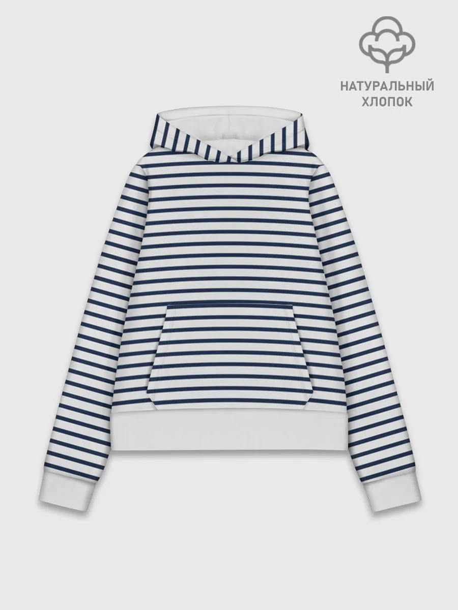 Худи женский база хлопок / Тельняшка