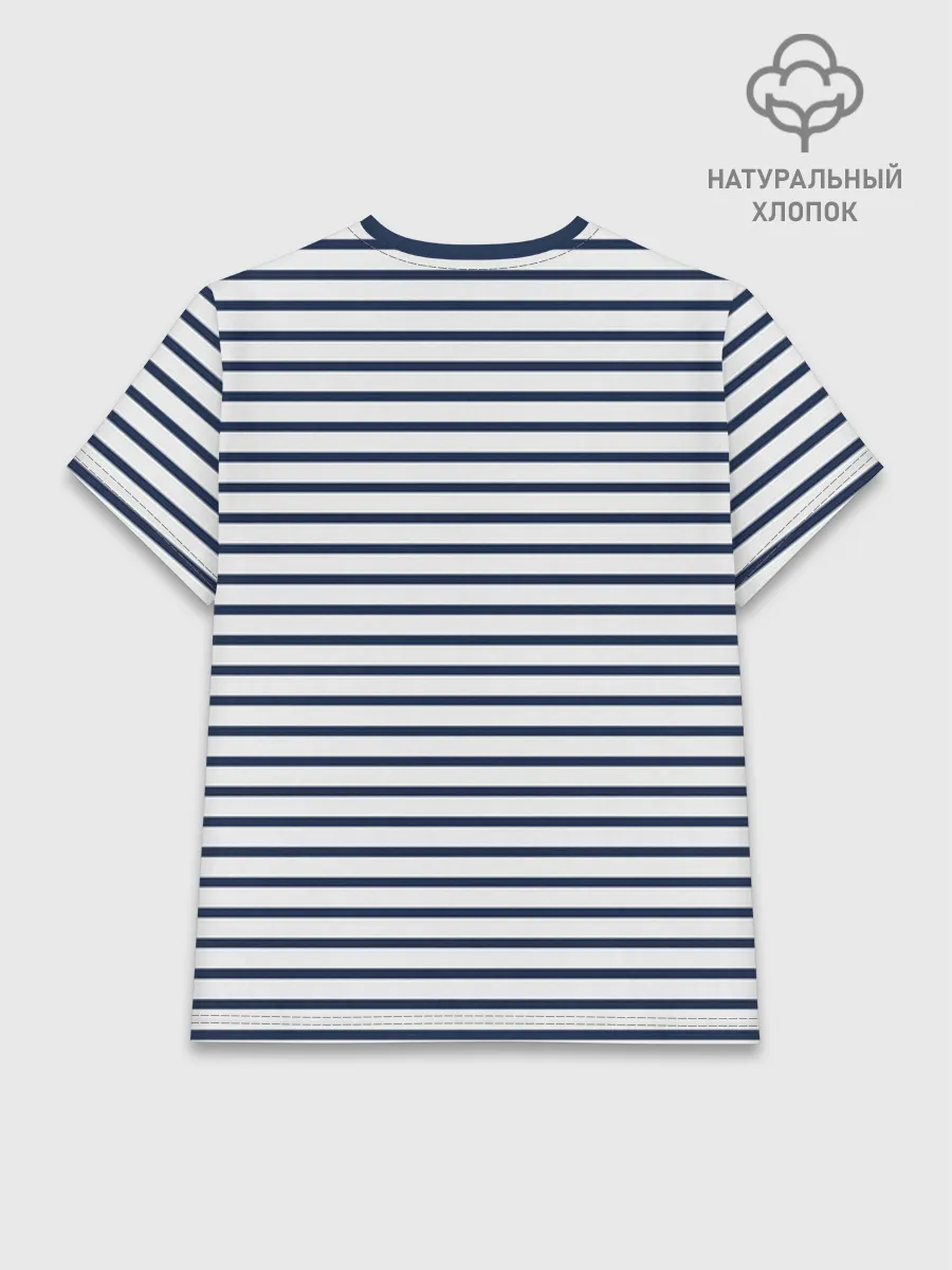 Женская базовая футболка хлопок / Тельняшка