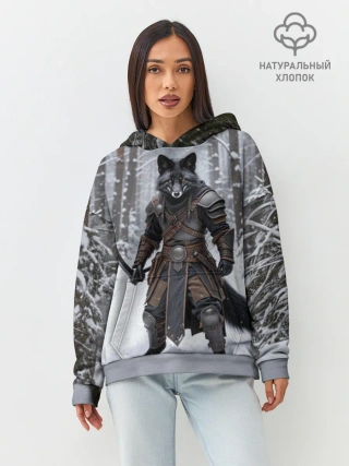 Худи женский оверсайз хлопок / Сургут место силы