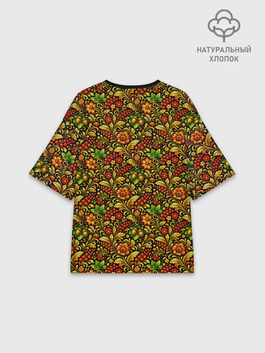 Женская футболка оверсайз хлопок / Russian girl