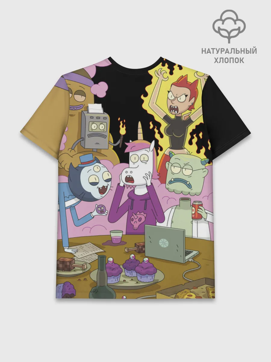 Мужская базовая футболка хлопок / Постер BlackPoster