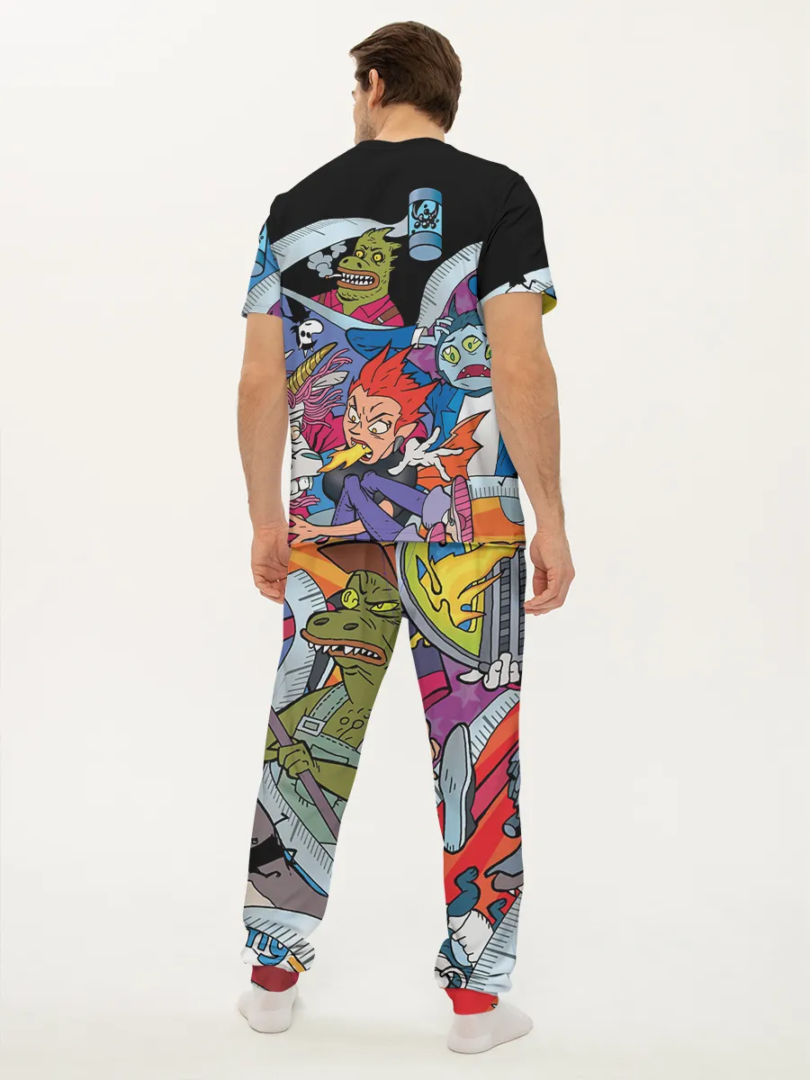 Мужская пижама с брюками / Пижама Корней