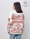 Женский свитшот оверсайз хлопок / MezenHorse woman