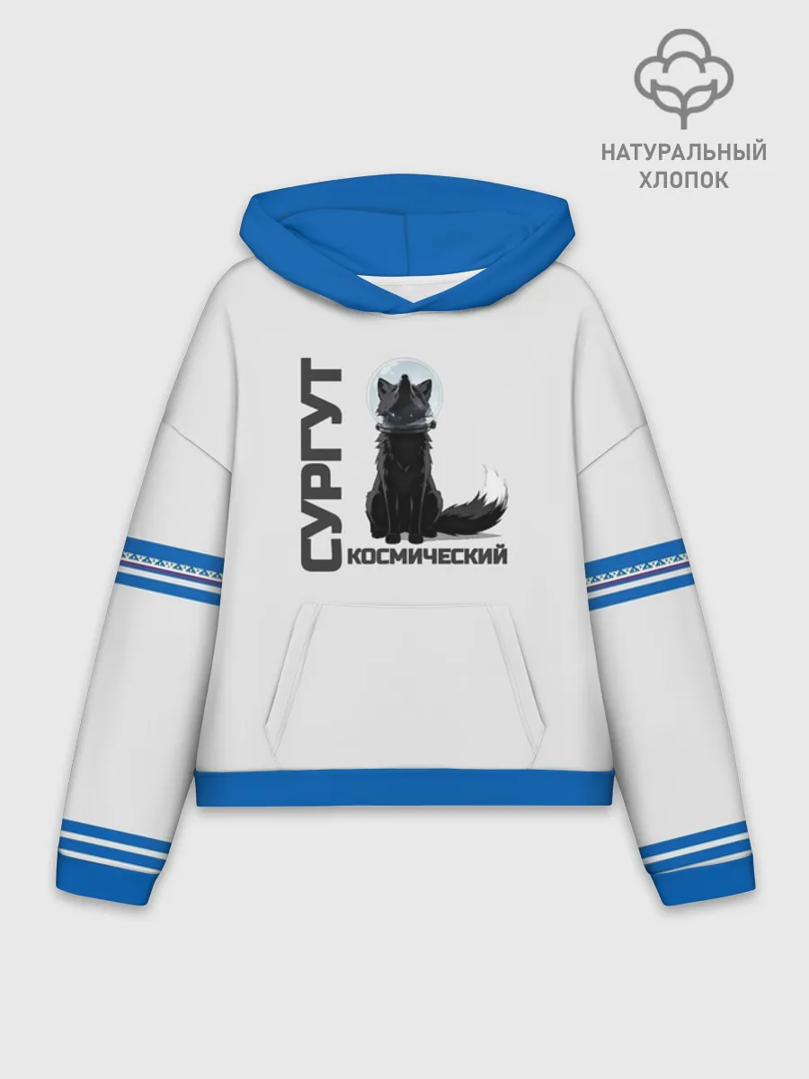 Худи женский оверсайз хлопок / Сургут лис