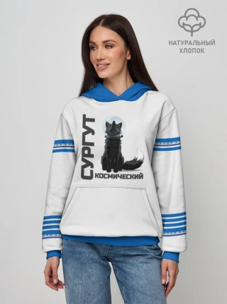 Худи женский база хлопок / Сургут лис