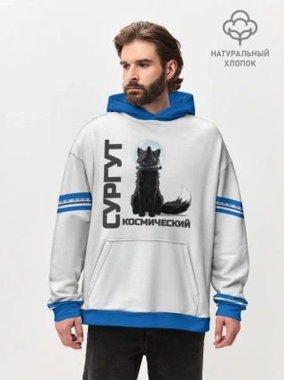 Худи мужской оверсайз хлопок / Сургут лис