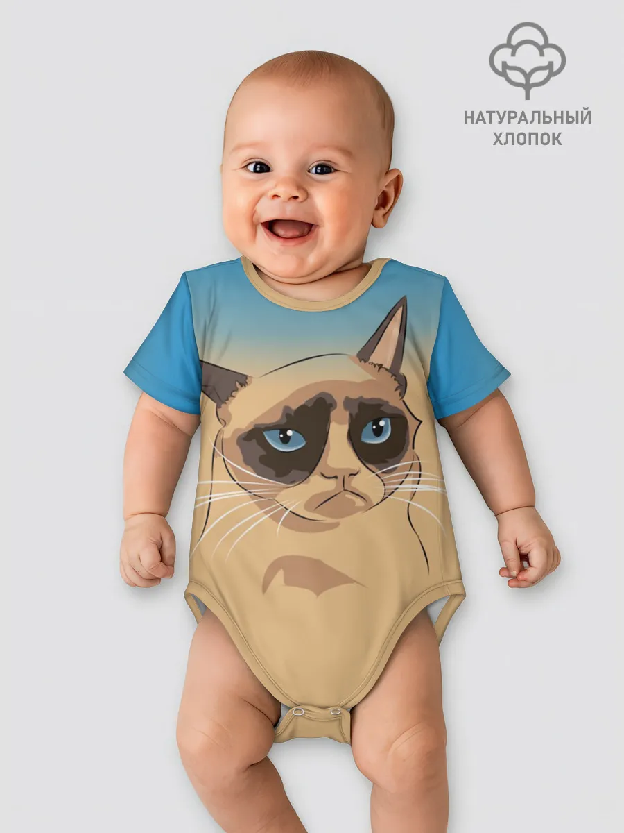 Детское боди / Grumpy cat ART