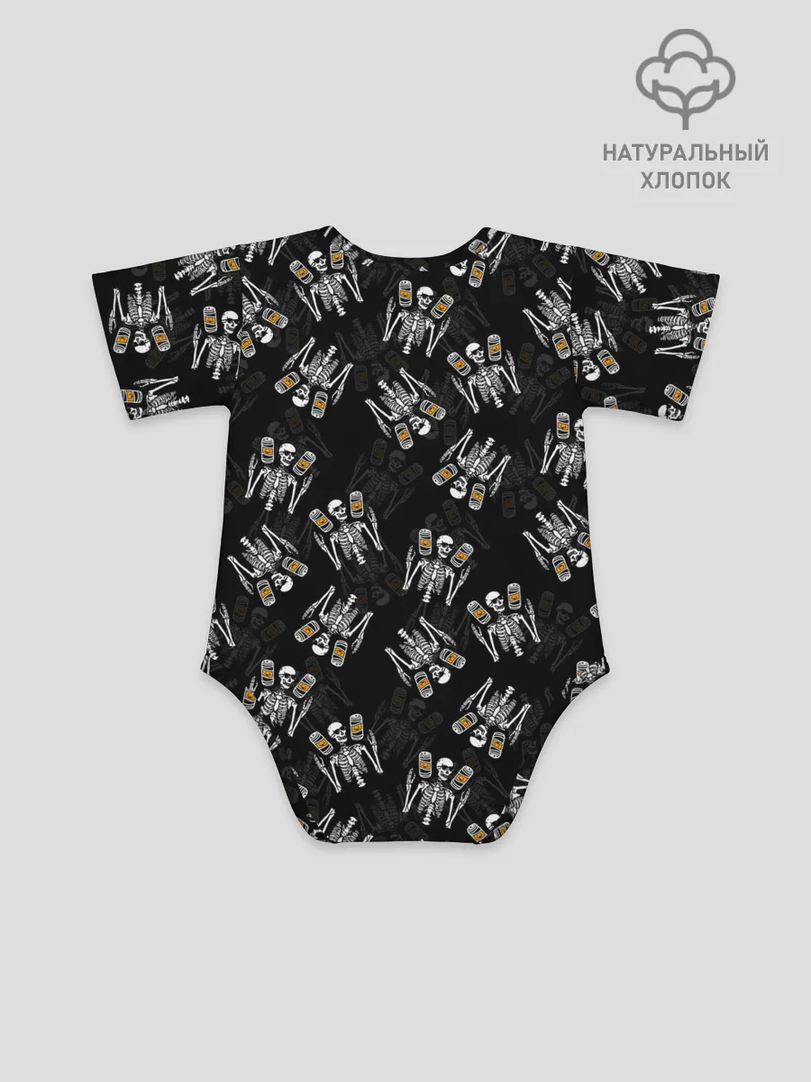 Детское боди / ПАТТЕРН СКЕЛЕТ / HALLOWEEN PARTY