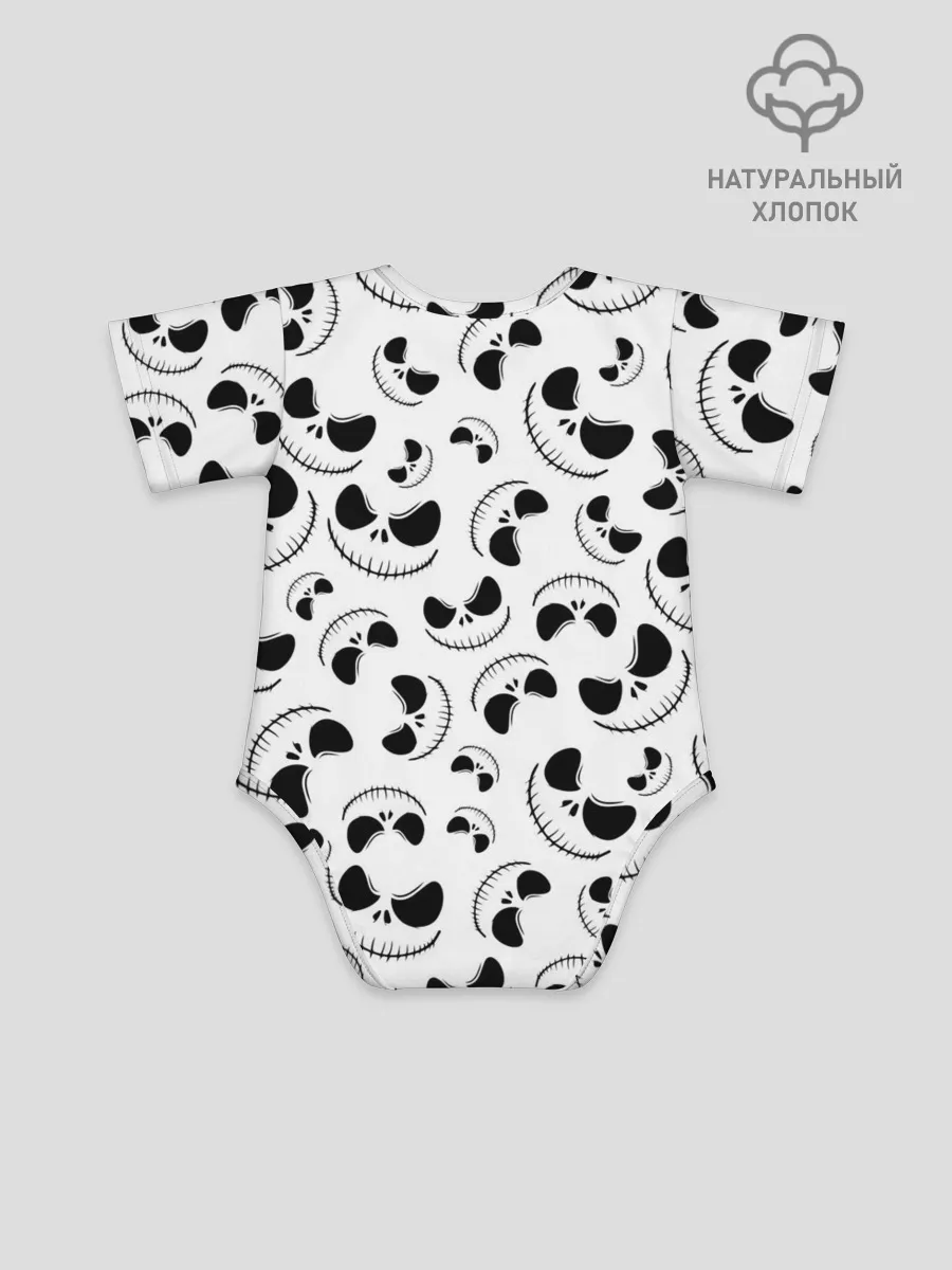 Детское боди / Джек Скеллингтон паттерн лицо