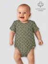 Детское боди / Абстракция из зеленых квадратов