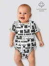 Детское боди / BON JOVI ЛОГОБОМБИНГ | БОН ДЖОВИ ПАТТЕРН