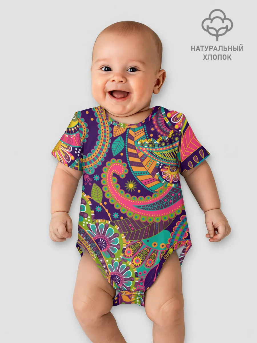 Детское боди / Яркий красочный узор