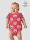 Детское боди / Красные цветы розы