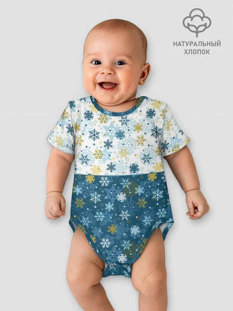 Детское боди / Падают Снежинки