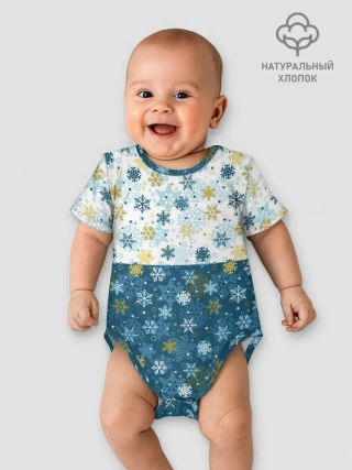 Детское боди / Падают Снежинки