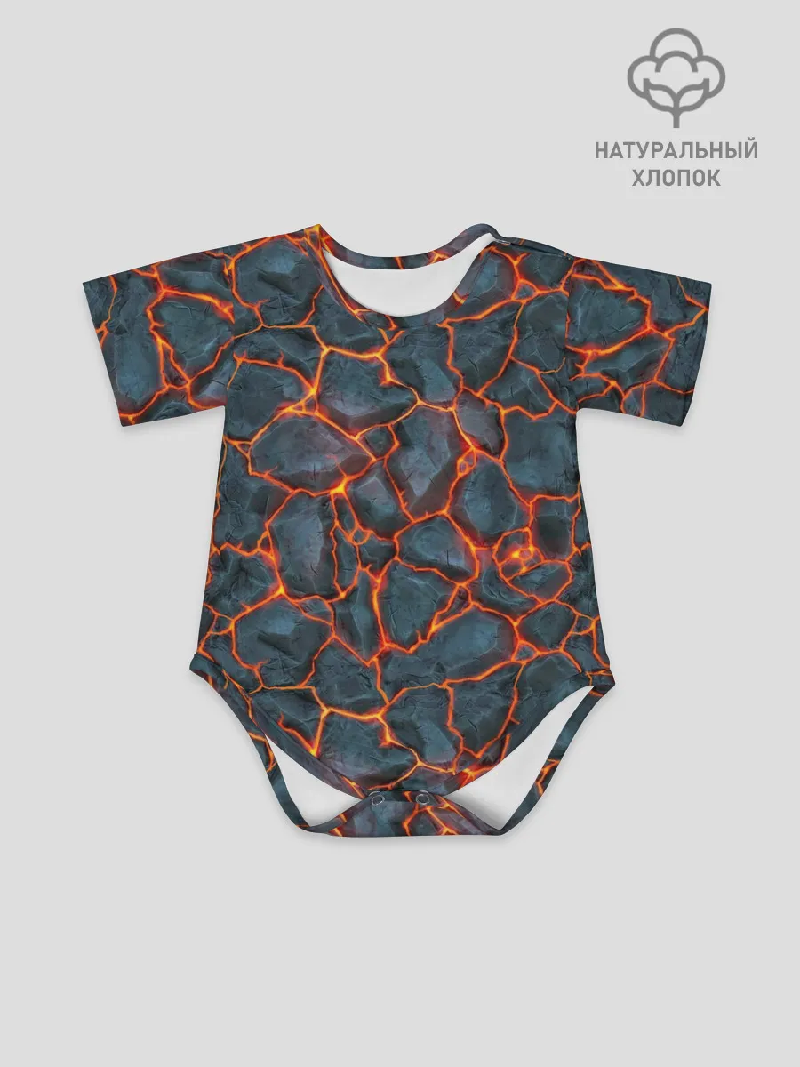 Детское боди / неоновая магма