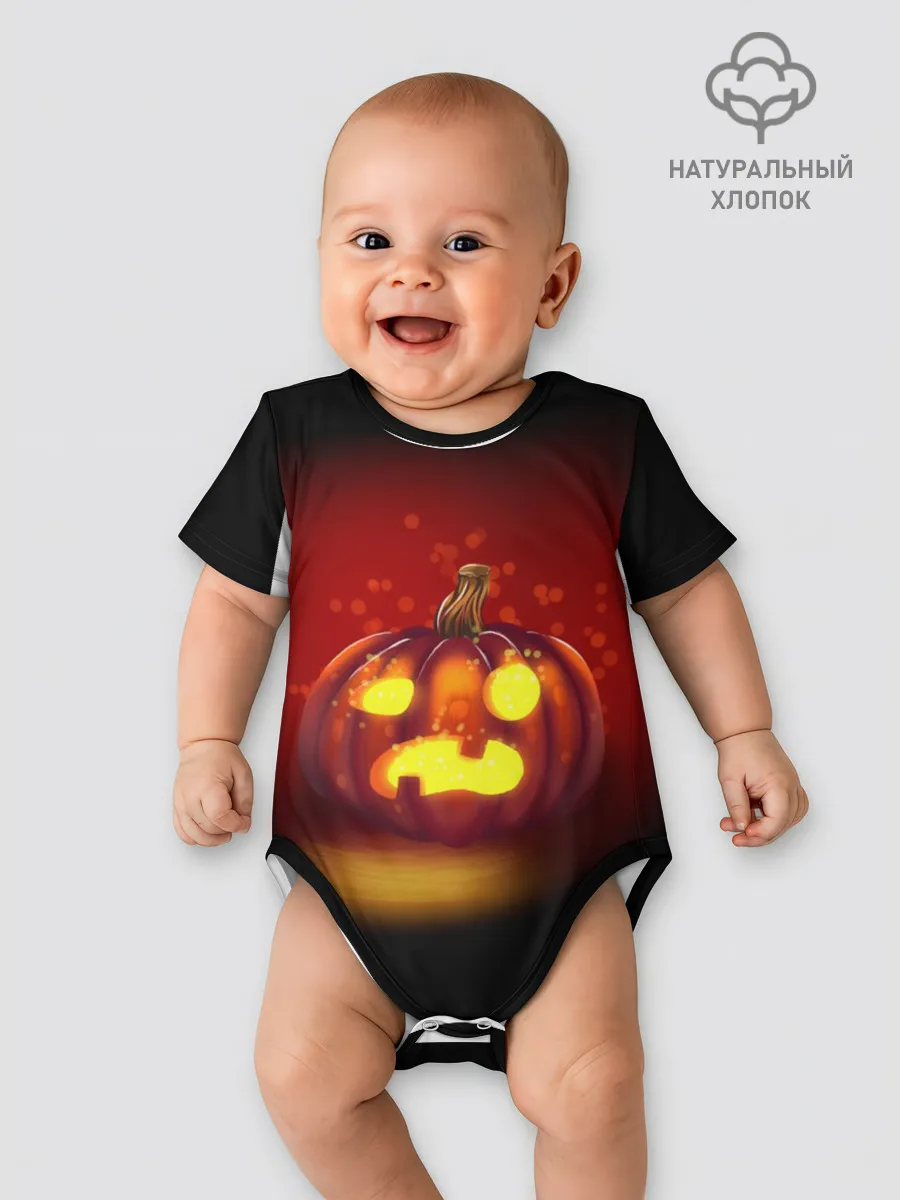 Детское боди / Тыква фонарь