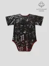 Детское боди / ИТАЧИ УЧИХА ИЕРОГЛИФЫ гранж