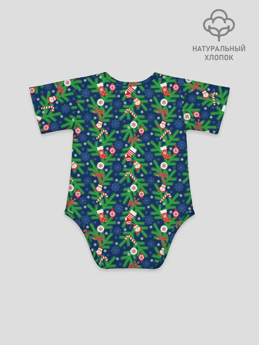 Детское боди / Новогодние Игрушки на Ёлке