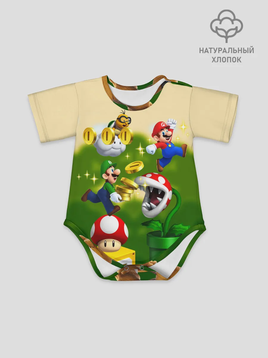 Детское боди / Mario Coins
