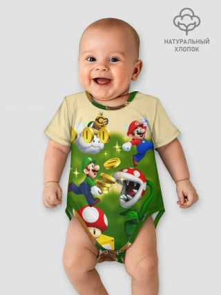 Детское боди / Mario Coins