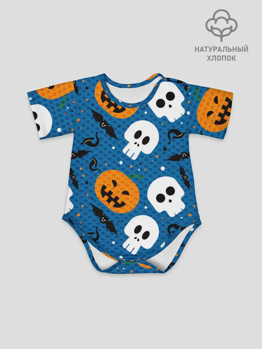 Детское боди / ЧЕРЕПА И ТЫКВЫ | HALLOWEEN