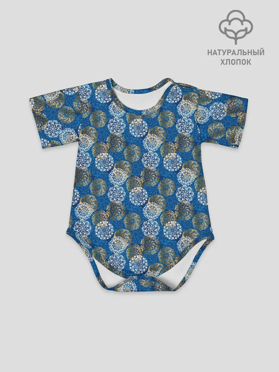 Детское боди / Разноцветные Новогодние Узоры