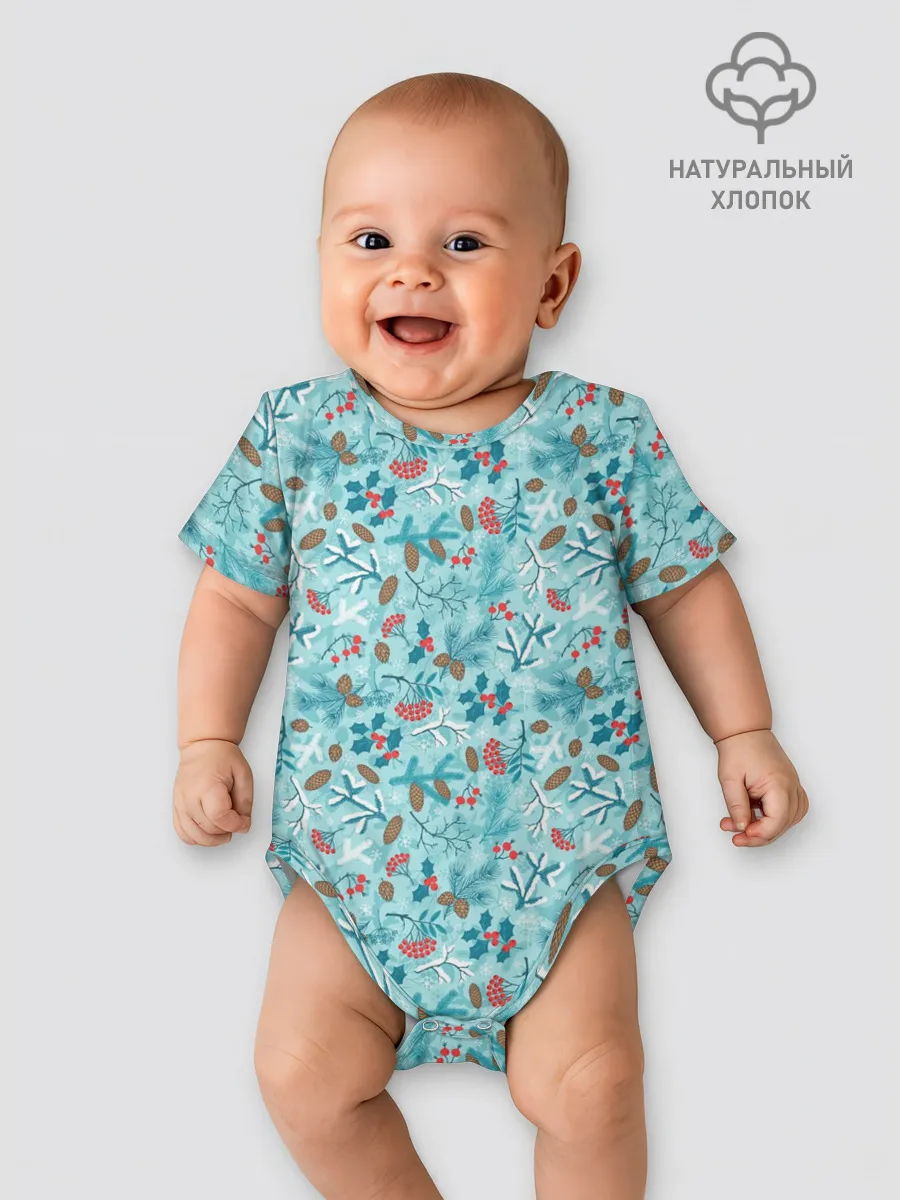 Детское боди / Зимний Лесной Пейзаж